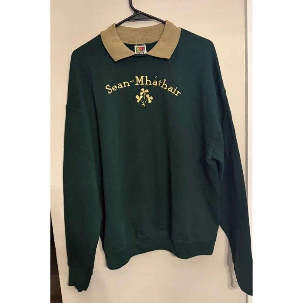 Vintage Grandma ‘Sean-Mhatair’ Emroidered Crewneck Sweater